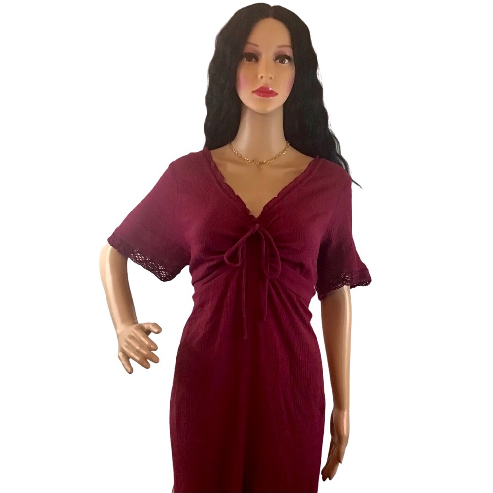 Plus Size Empire Waist Maxi Dress